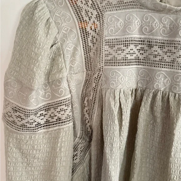 Free People Elegant Spanish Moss Women's Top - Picture 2 of 11